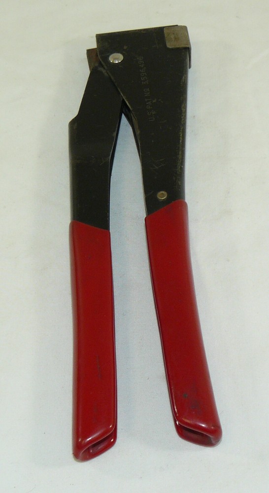 Vintage Sears Craftsman Rivet Setting Hand Tool With Red Grip Handle