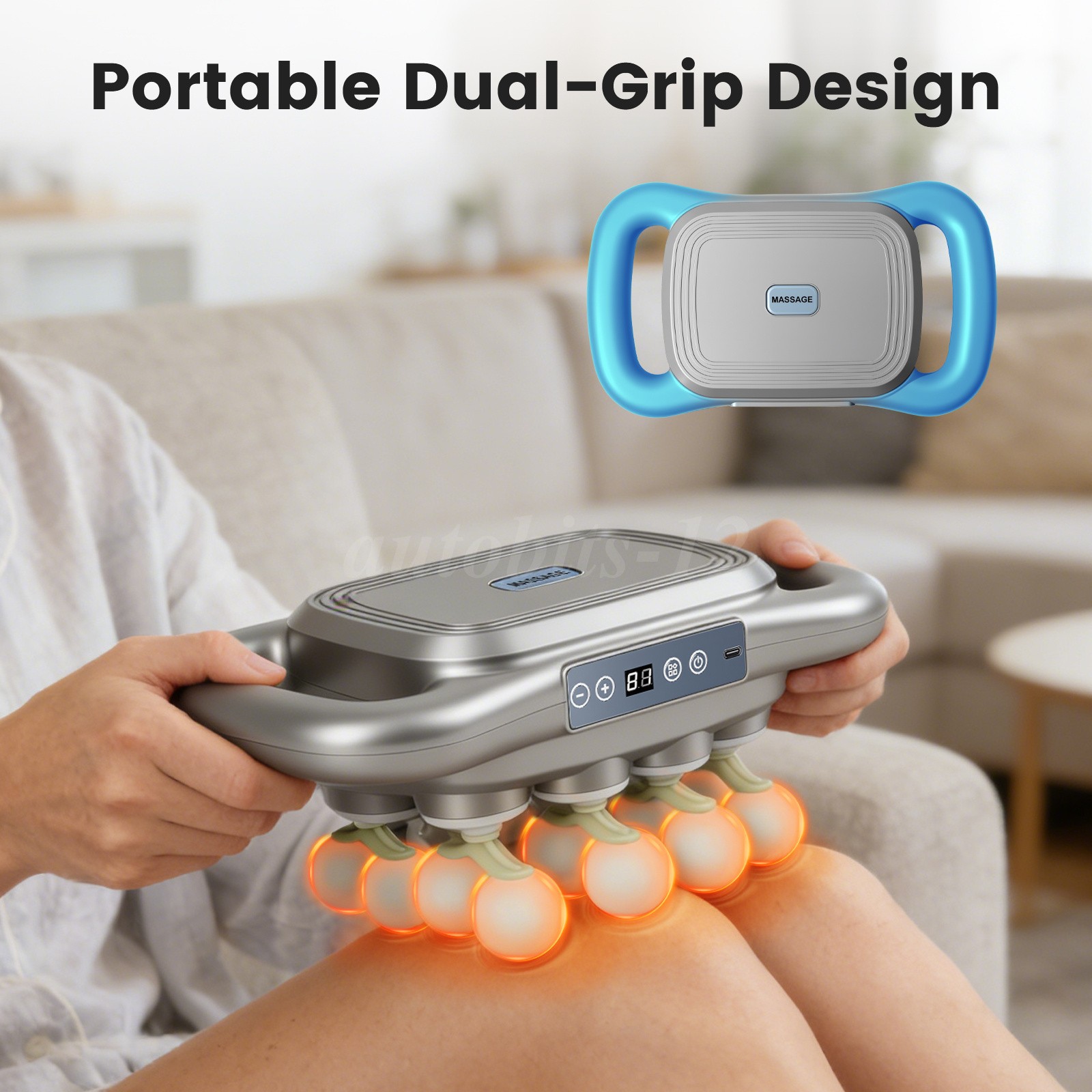 9 Modes Massage Gun Deep Tissue Percussion Massager Speed Muscle Vibrating Relax