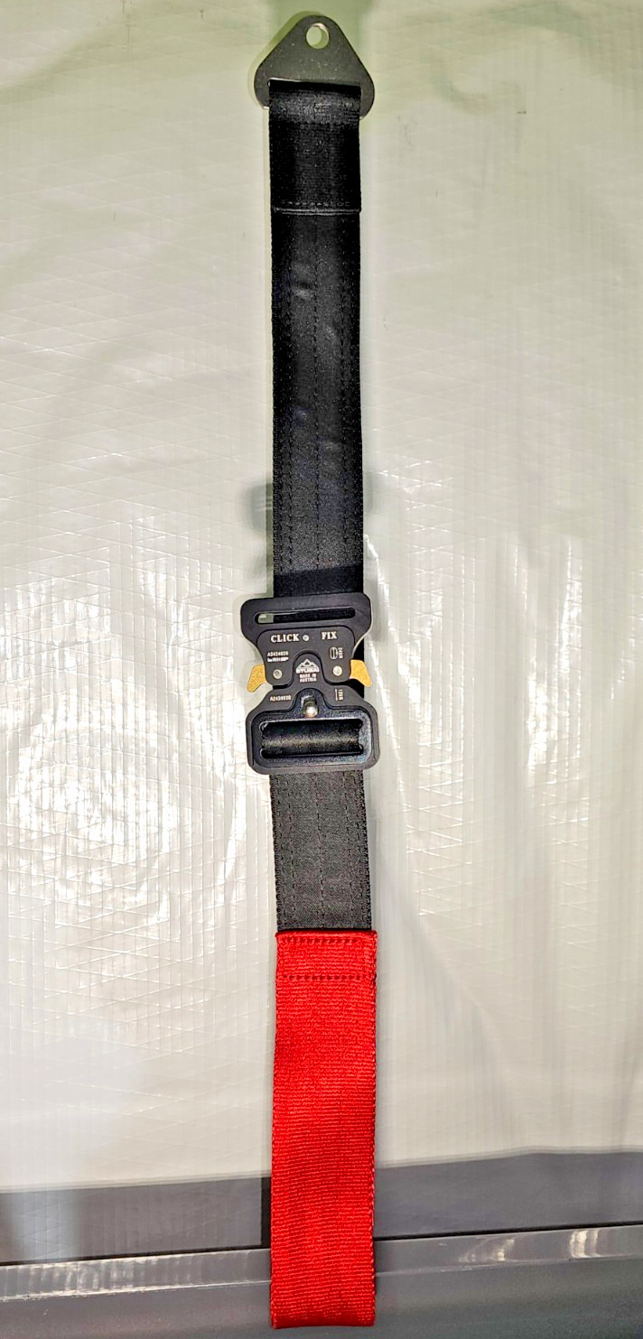 Stubai Click Fix 2.0 Aluminum Buckles - Durable Black Anodized Non-Adjustable