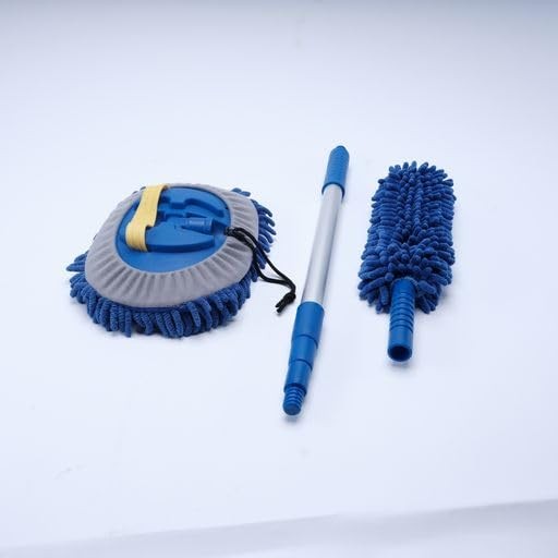 Versatile Telescoping Cleaning and Scrubbing Brush Extendable up to 42