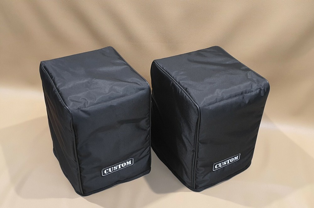 Custom padded covers (pair) for KEF Reference Meta 1 w/ rear cut for cables