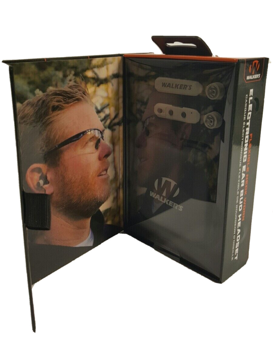 Walker's Rope Hearing Enhancer Flexible Neck Worn Electronic Ear Bud Headset NEW