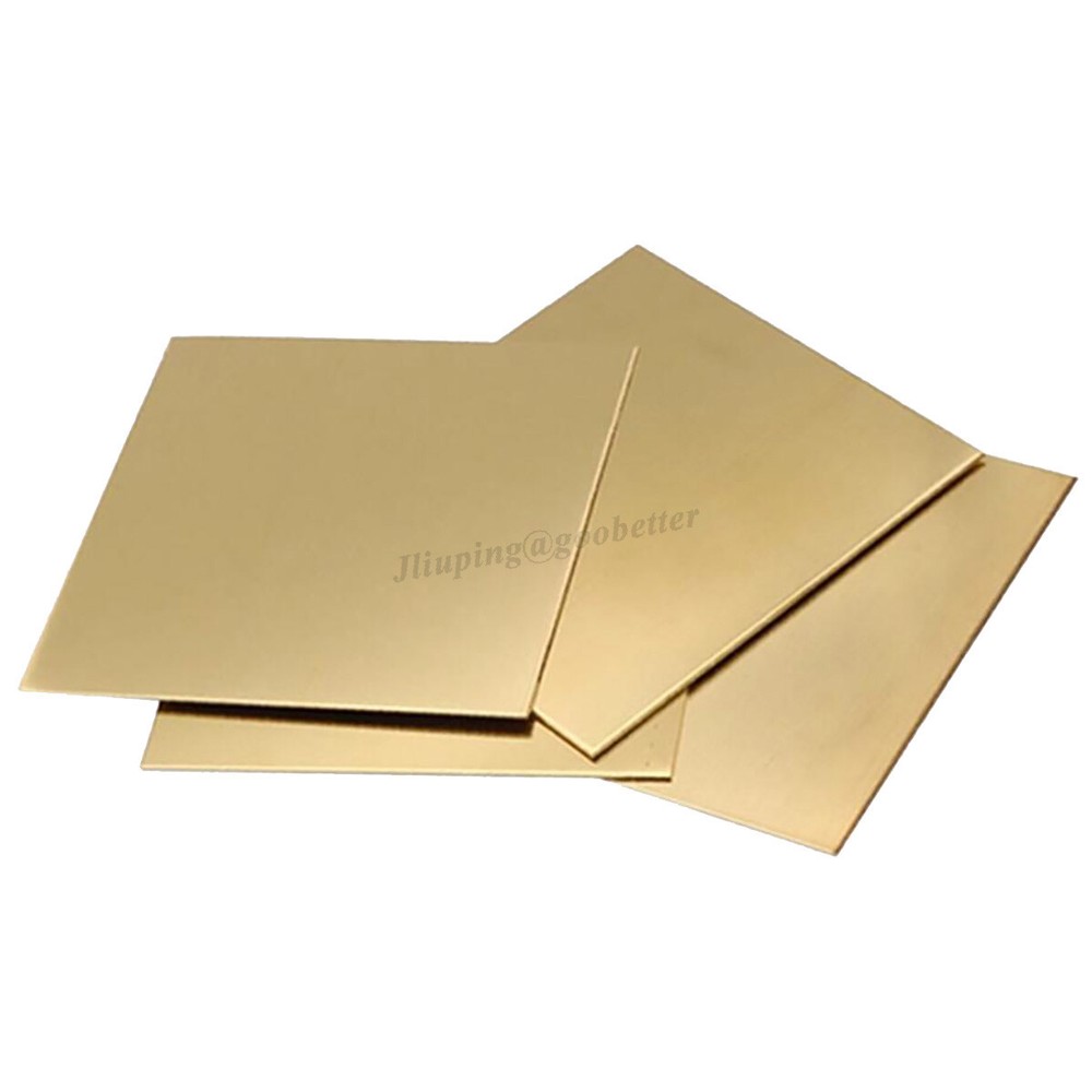 H62 Brass Sheet Plate Solid Panel Board Thick 0.3mm-6mm Various Sizes Laser Cut
