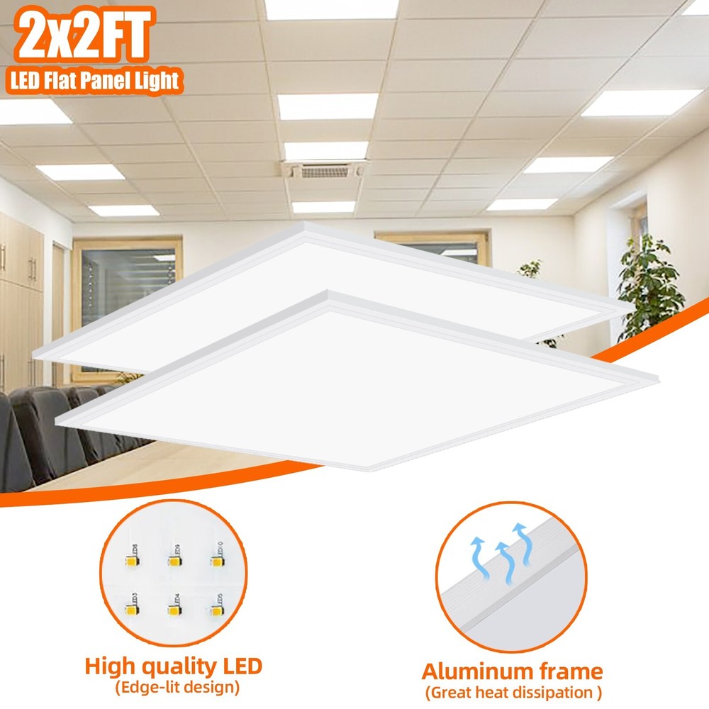 4Pack 2x2 LED Flat Panel Light 45Watt 5800Lumen Drop Ceiling Light Fixture