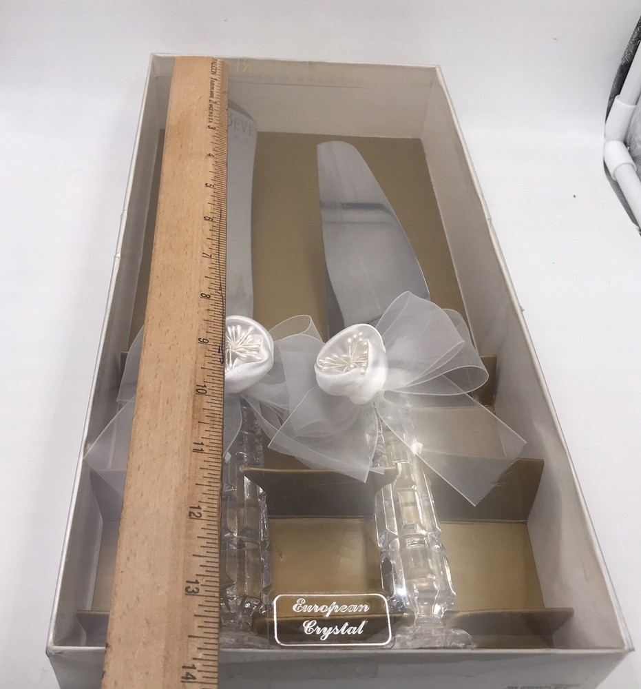 Beverly Clark Cake Knife & Server Set Wedding Collection 2pc
