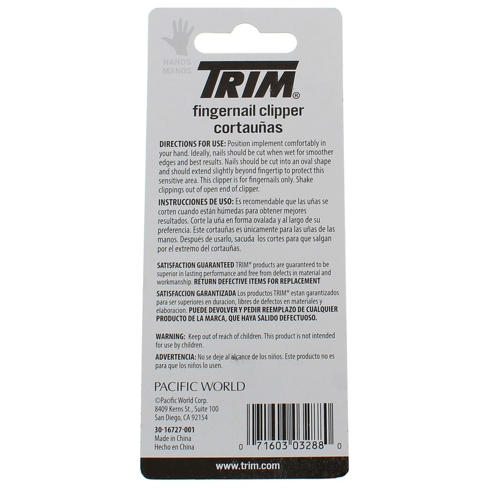 2 Pack Trim Easy Hold Fingernail Clipper