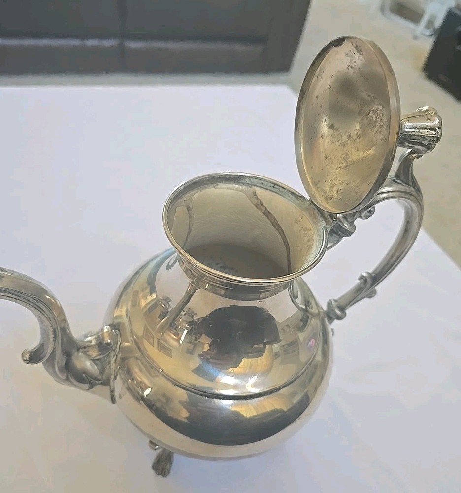 Silverplater 4pc Silverplate Footed (MMC) Vintage Tea Set