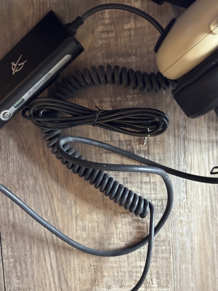 FLIGHTCOM E-13 ANR Active Noise Reduction Military Aviation Headset *untested*