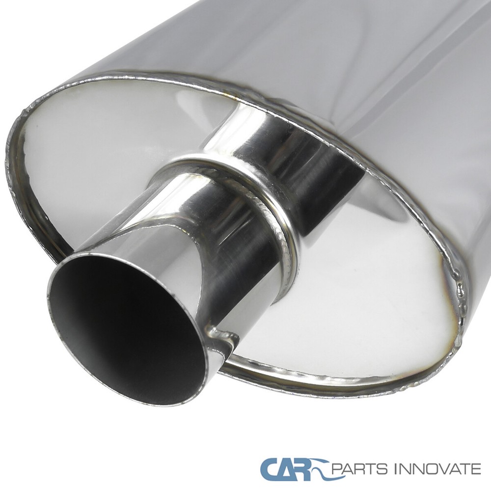 Dual Slant Burn Tip DTM Style Weld On Exhaust Muffler BMW E36 E46 E90 E39 E60