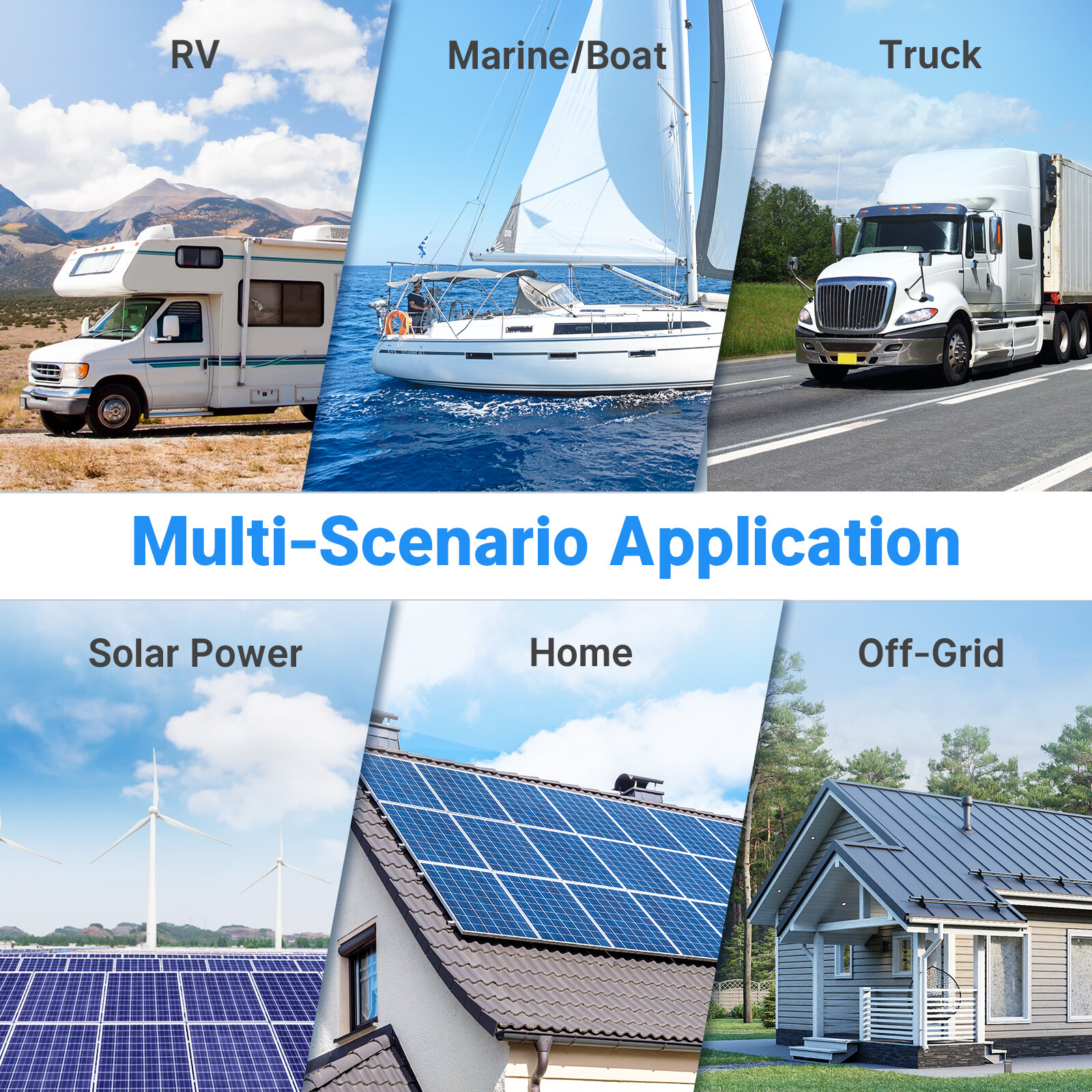 Redodo 24V(2*12V) Battery Balancer with LED Display LiFePO4 For Home RV Solar