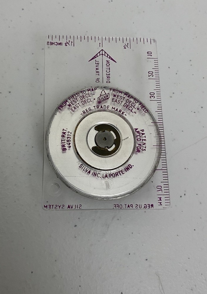 Vintage Silva System Compass with Ruler
