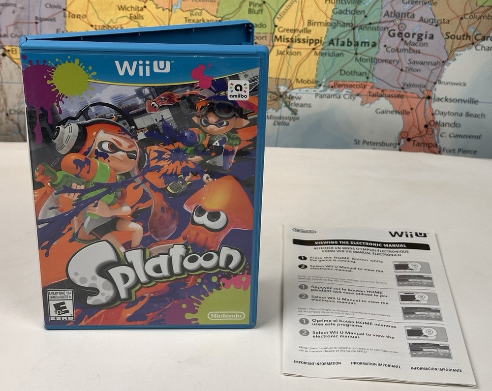 ❌CASE ONLY Splatoon Wii Case + Insert