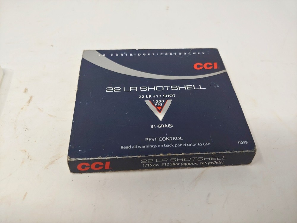 CCI .22 Long Shotshell Empty Box