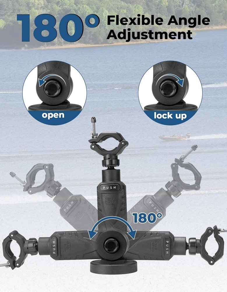 Adjustable Stabilizer Support for Trolling Motor Mount Bracket