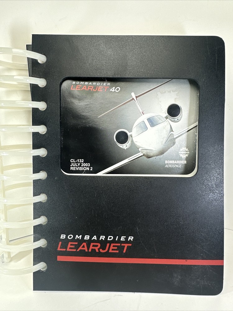 Bombardier Learjet 40 Crew Checklist & Quick Reference Handbook 2003