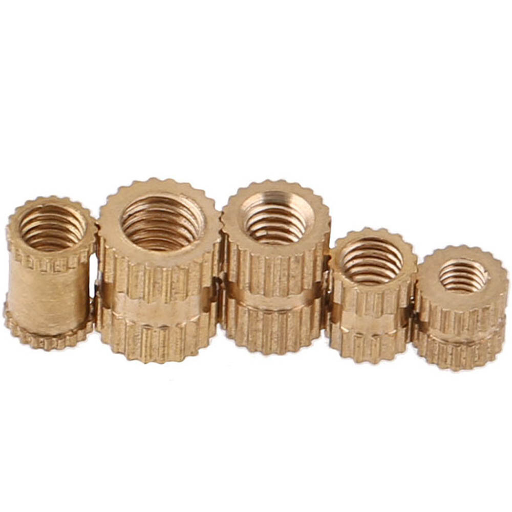 M4 Outer Diameter 5mm/6mm Brass Knurled Nuts Threaded Round Insert Embedded Nuts