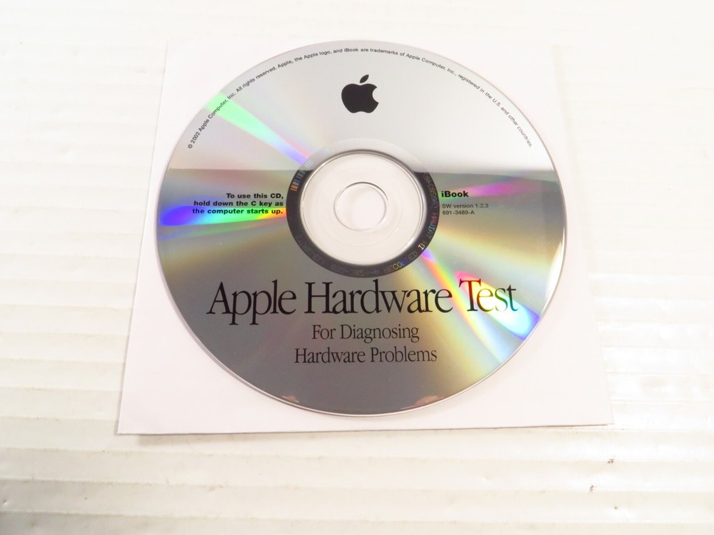 Apple Hardware Test for Diagnosing Hardware Problems iBook Version 1.2.3, 2002