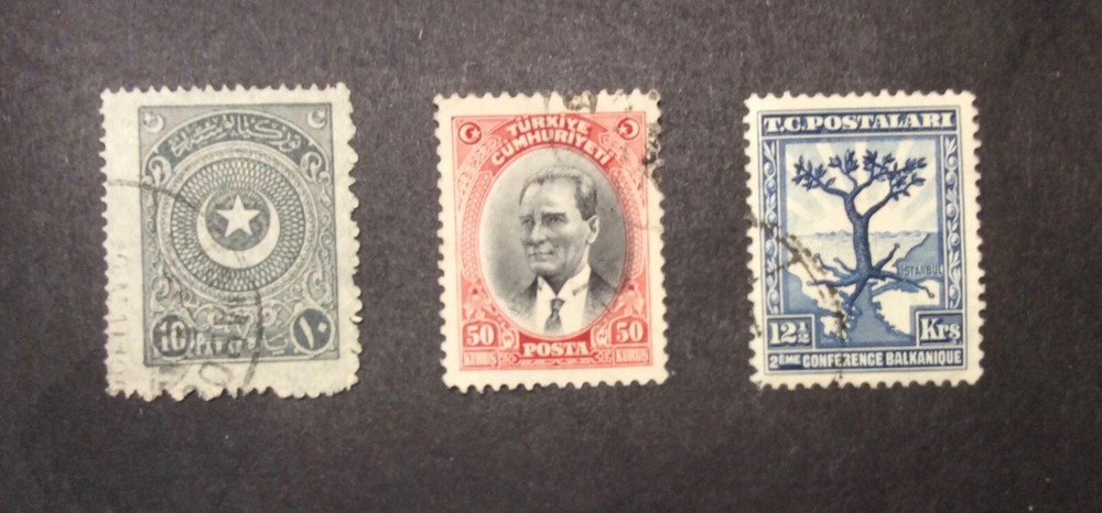 Turkey #605, #701, $733, Used, Hinged