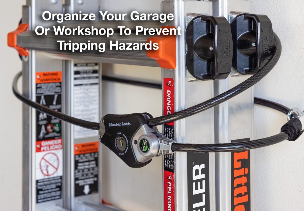 Black Python Cable Lock W/ Key Adjustable Metal Cable Lock W/ Weather Resistant