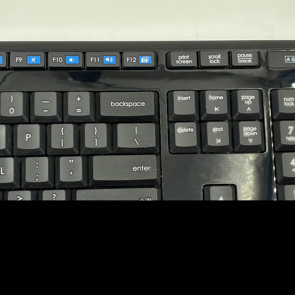 Logitech K345 Wireless Keyboard & M275 Mouse Bundle Black - Used A