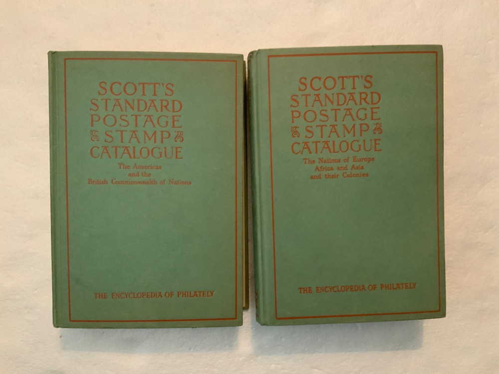 Scott's Standard Postage stamp catalogue volumes 1 and 2 1952 Vintage