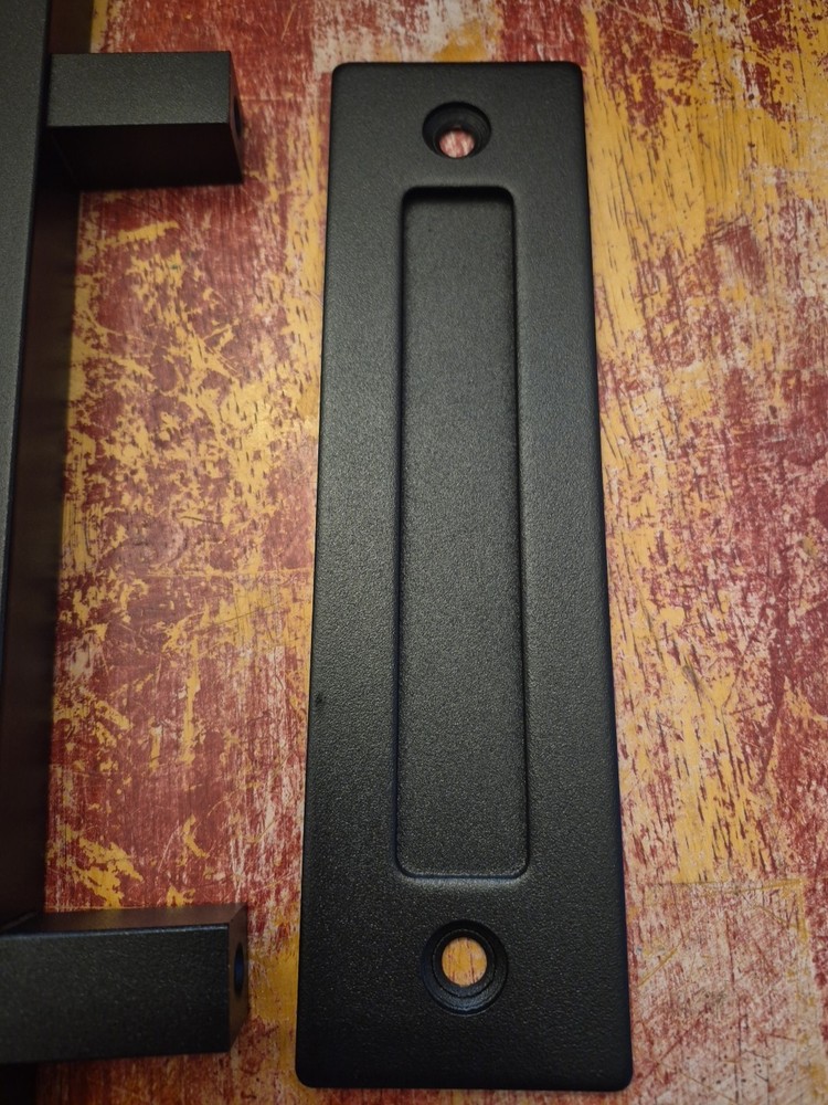 Reliabuilt 5217473 Square Pull and Flush Barn Door Handle Set