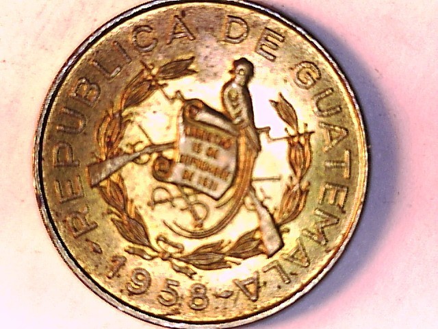 GUATEMALA 1 Centavo Choice about uncirculated
