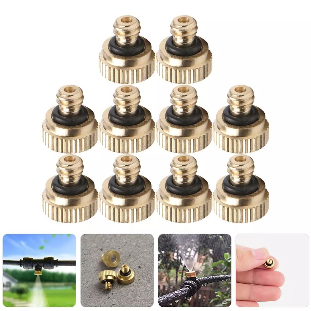 20PCS Duarble Brass High Pressure Outdoor Atomizing Misting Sprinkle Nozzle