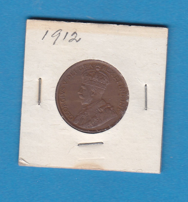 1912 Canadian Large One Cent