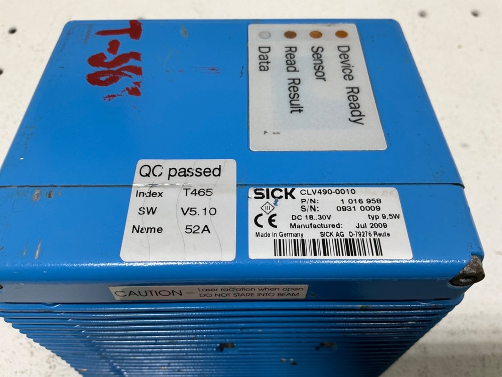 SICK CLV490-0010 FIXED MOUNT BARCODE SCANNER CLV490