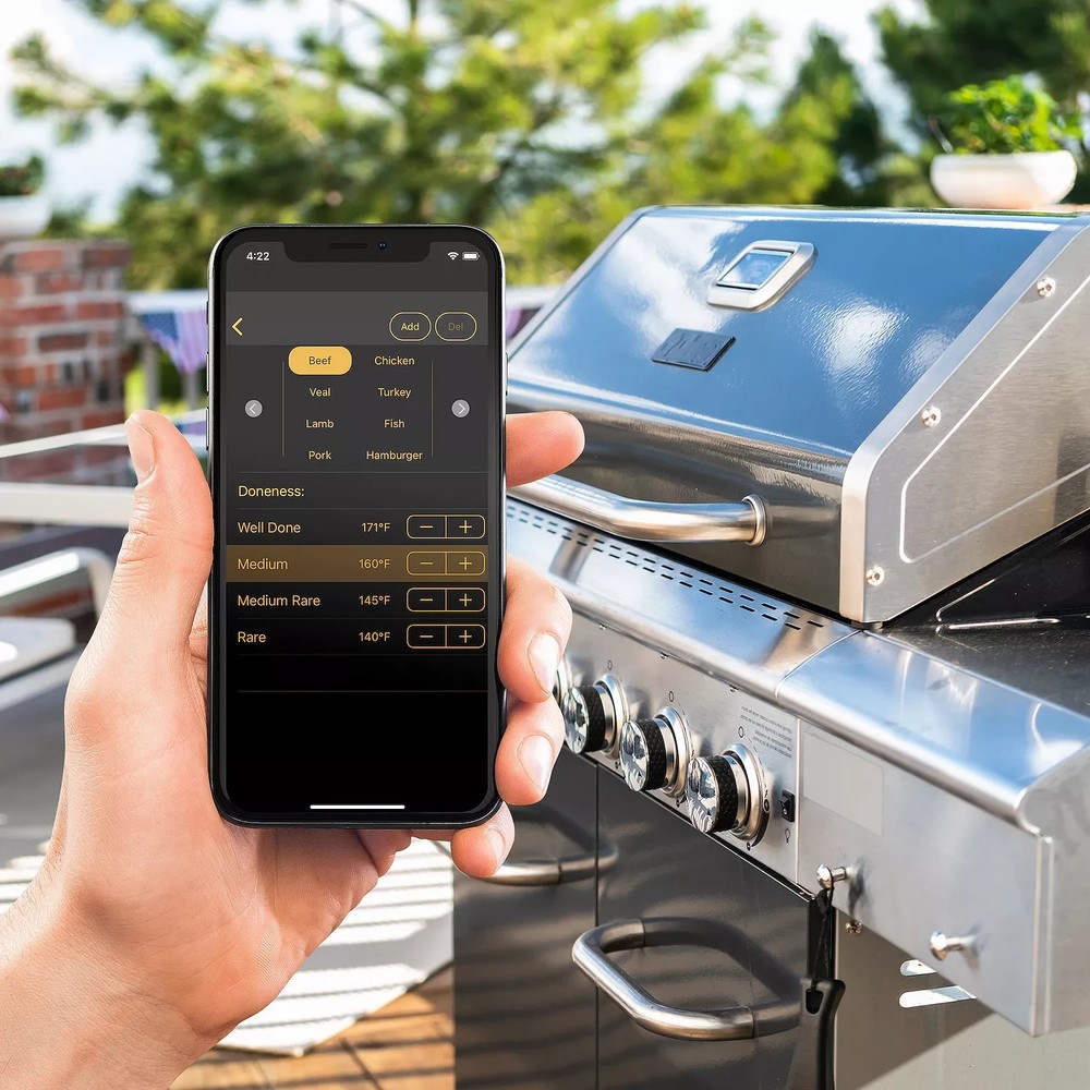 SMARTGEAR Smart Grilling, Barbecue Cooking Bluetooth wireless Grill Thermometer