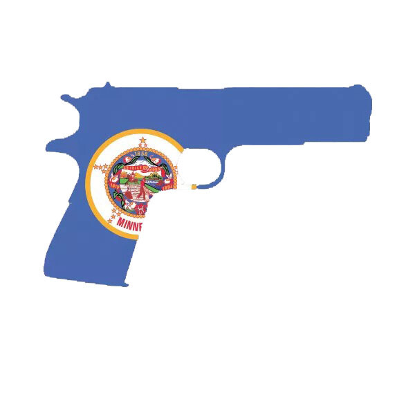 Minnesota Flag 1911 Sticker Decal