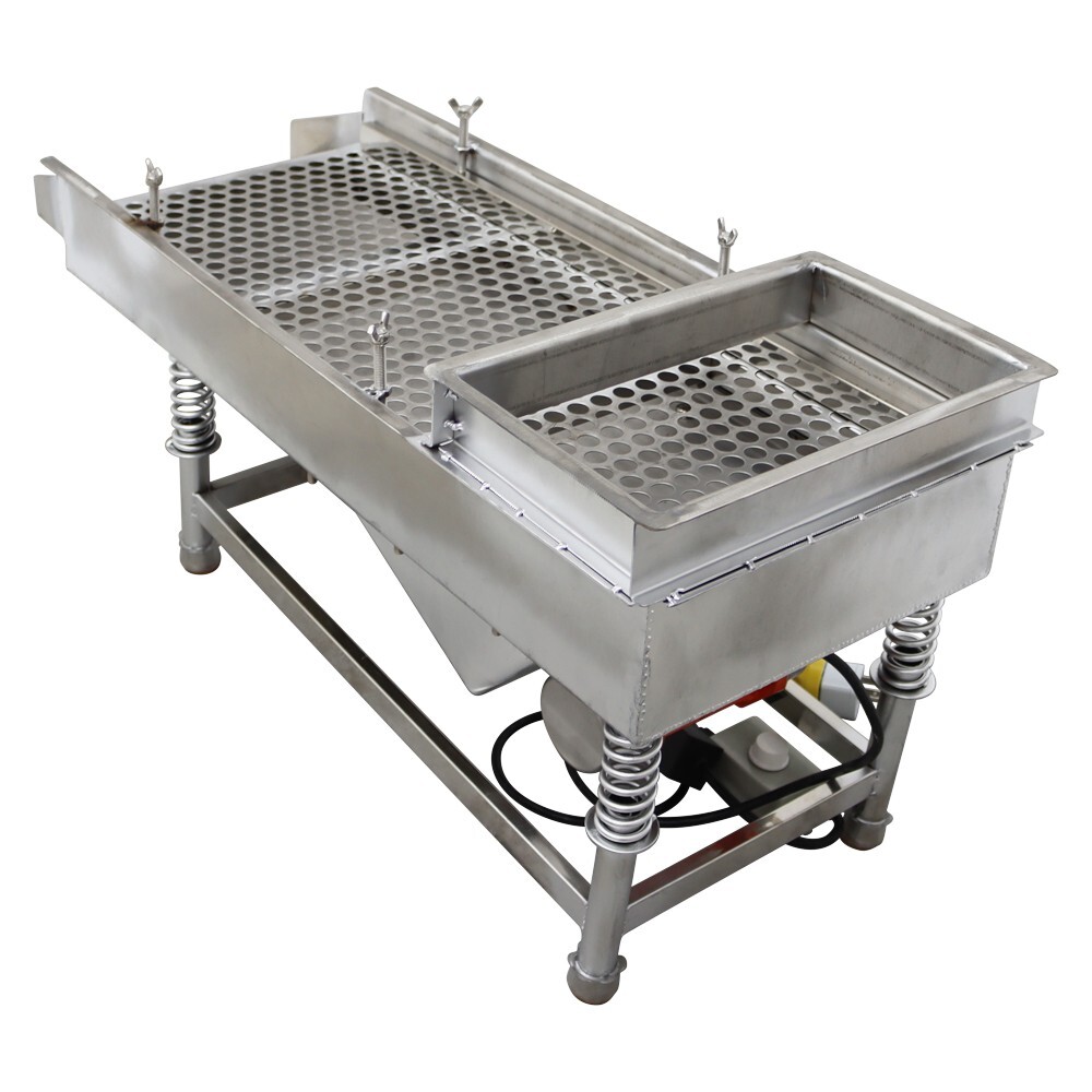 Easy Operation 15mmSieve Electric Linear Vibrating Screen One Layer JG30-75 110V