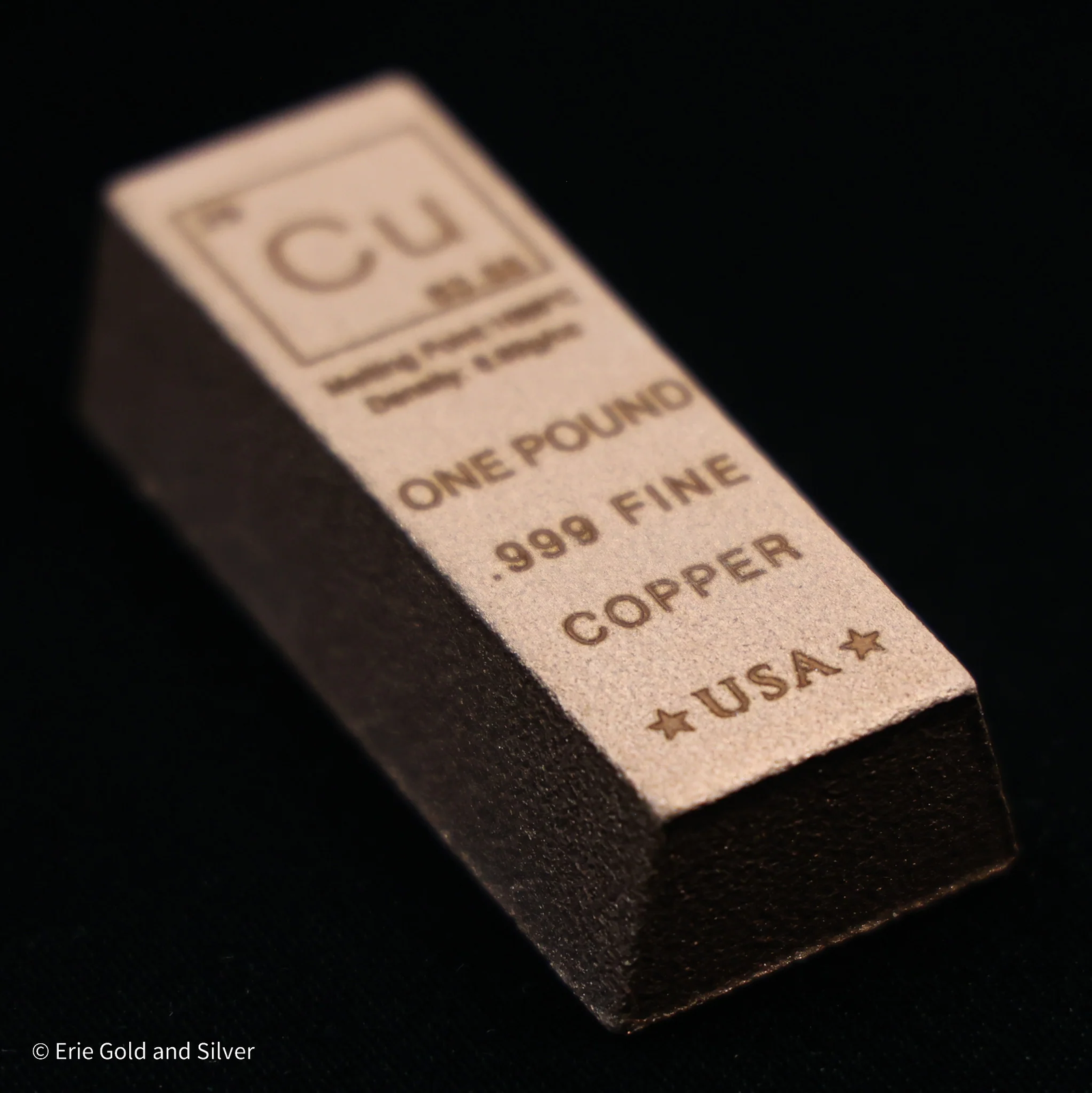 1 Pound lb Copper Trapezoid Ingot Element Design