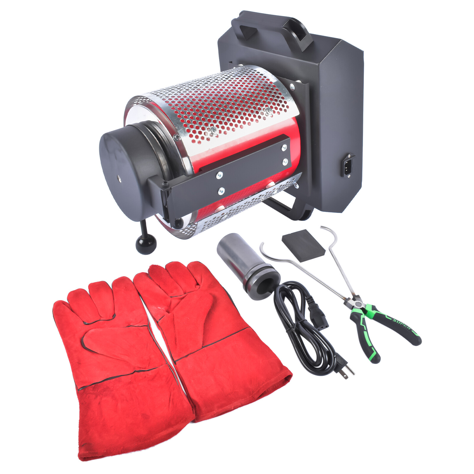 Electric Melting Furnace 1350W Electric Gold Smelting Furnace Kit 1KG/2KG/3KG