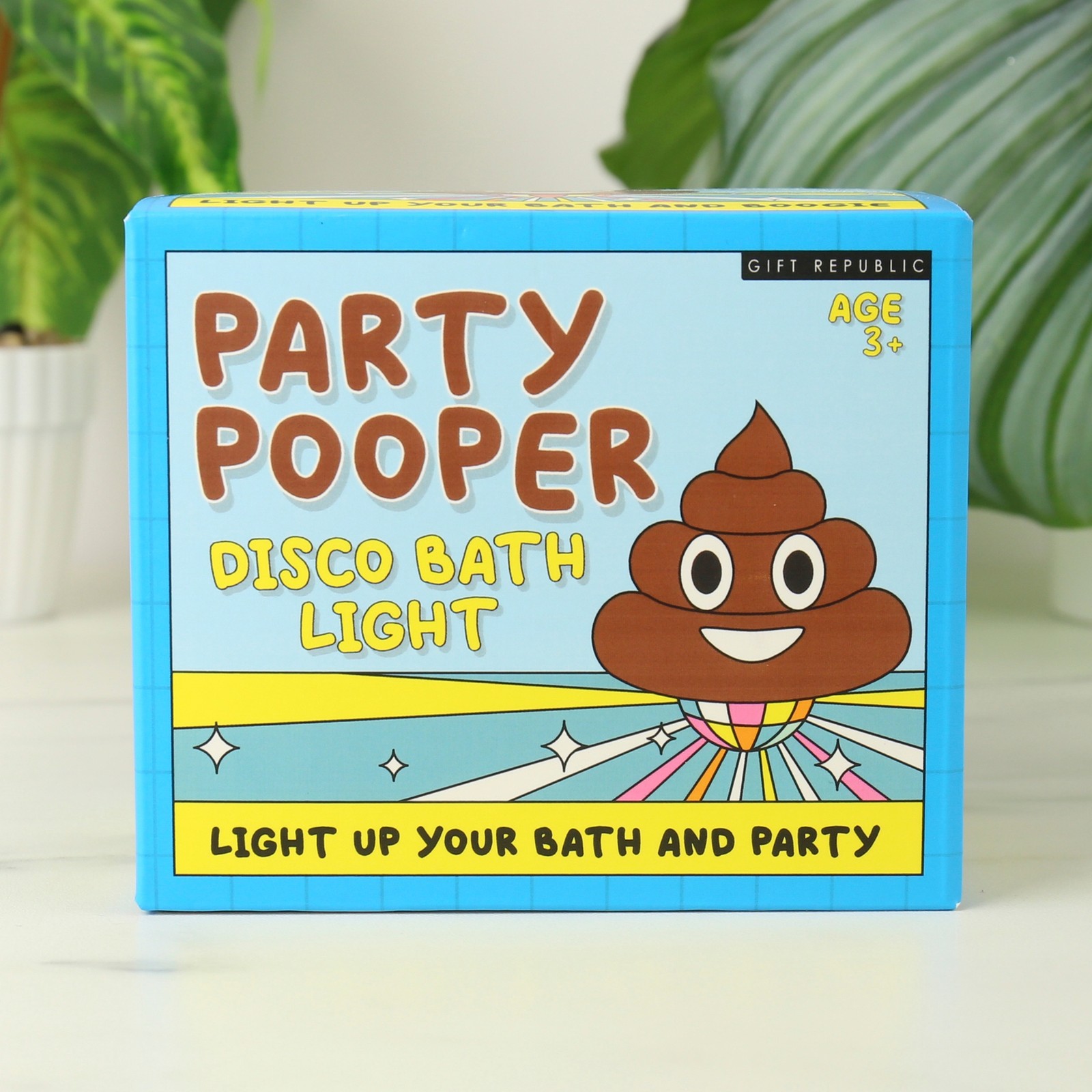 🛁 Party Pooper Disco Party Bath Light 💩 Floating LED Poop Fart Turd Gag Gift