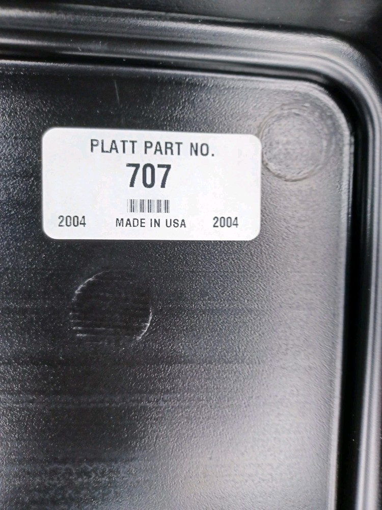 Platt 707 Black Plastic Hard Shell Case Pull Apart Foam Inside
