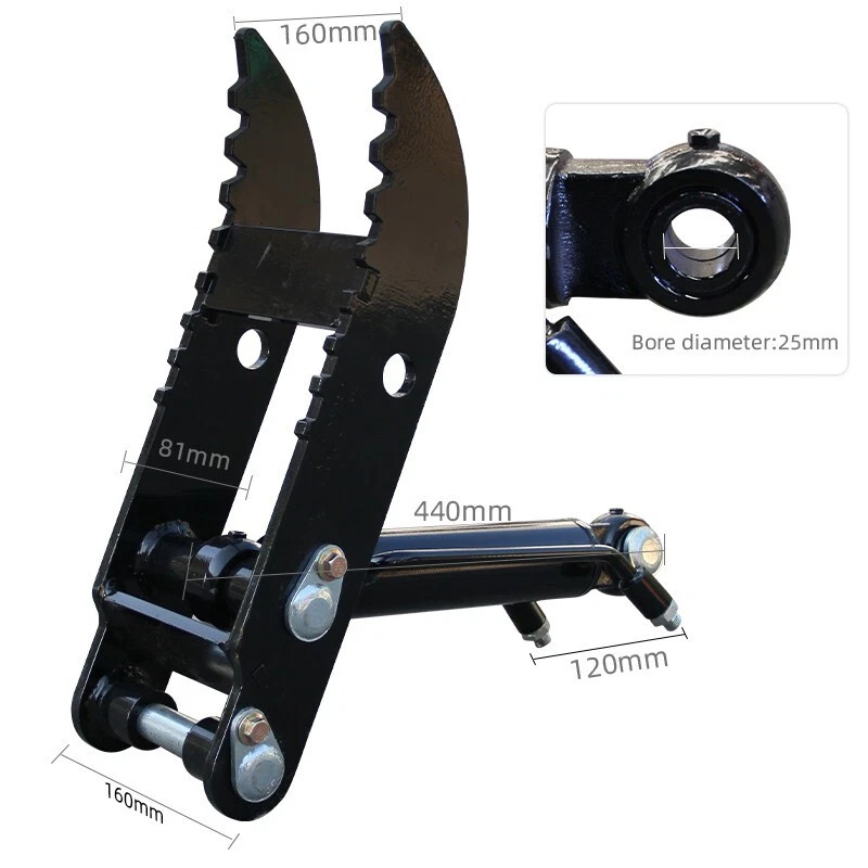 Hydraulic Thumb Clip Attachment for 1–1.5T Mini Excavators Small Digger Clamp