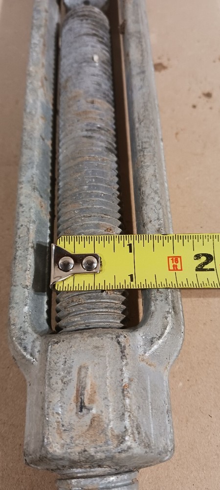 1" THREAD Turnbuckle HOOK Pulley Galvanized Drop Forge MILITARY SURPLUS TIE DOWN