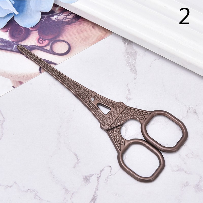 Vintage eiffel tower scissors cute home use scissors retro style scissors