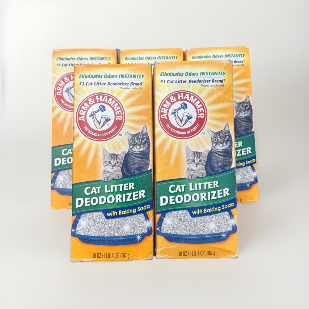 (5-Pack) Arm & Hammer Cat Kitten Litter Deodorizer 20oz - New