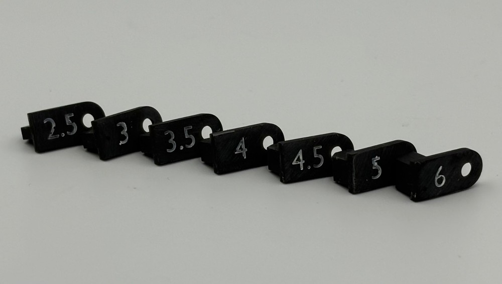 Morini 3D Printed front sight 162Ei/200Ei Sold per 7 pieces kit