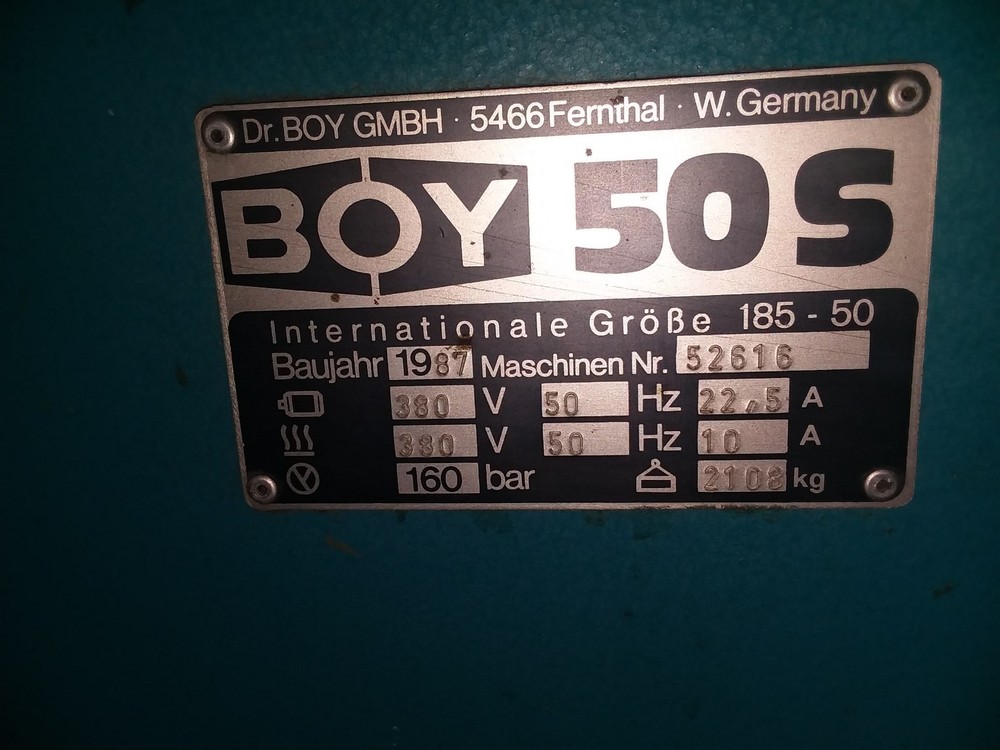 Boy 50S 50 Ton Plastic Injection Molding Machine
