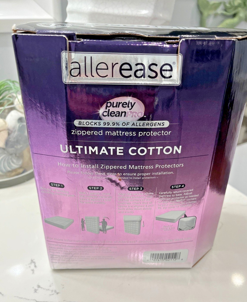 AllerEase Ultimate Mattress Protector - White (Full)