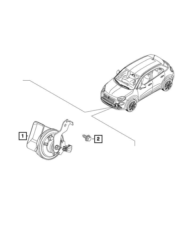 Genuine Mopar Horn 68526016AA