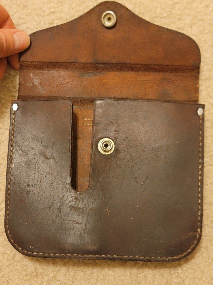 Vintage Warren Knight Leather Compass Case Without Compass