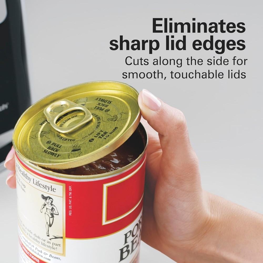 Smooth Touch Electric Automatic Can Opener with Easy Push Down Lever 76606AG