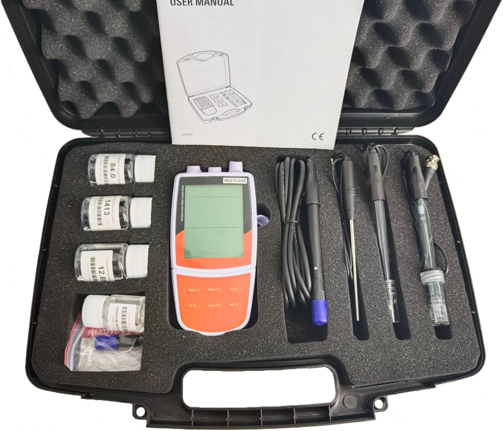 Multi Parameter Water Quality Analyzer for Dissolved Oxygen with Standard Liquid