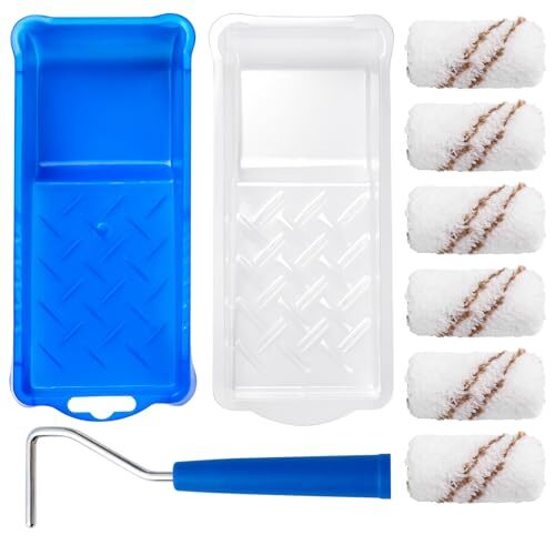 Paint Roller Kit, 9 Pack, 2 Inch Microfiber Paint Roller Covers, 2 Inch,9 Pack