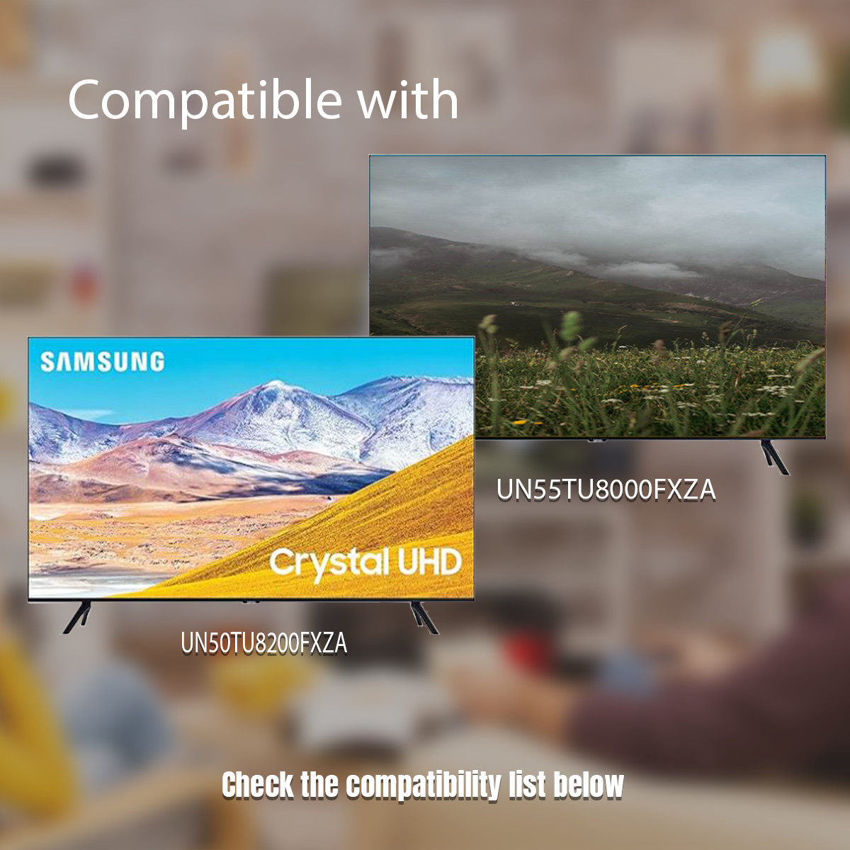 Samsung TV Stand Legs for 50" 55" TU8000 Series UN55TU8000 UN50TU8000 - NO SCREW